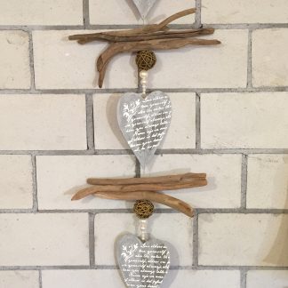 Herz Girlande im Betonlook