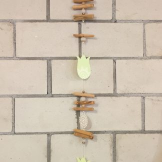 Blumen Girlande in hellgrün